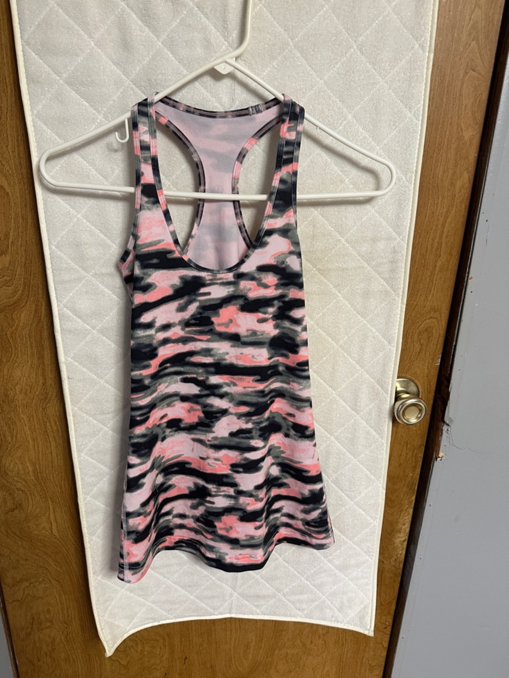 lululemon athletica Pink & Black Camo Racerback Tank